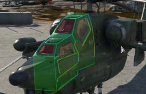 Armour loayout of the Mi-28A