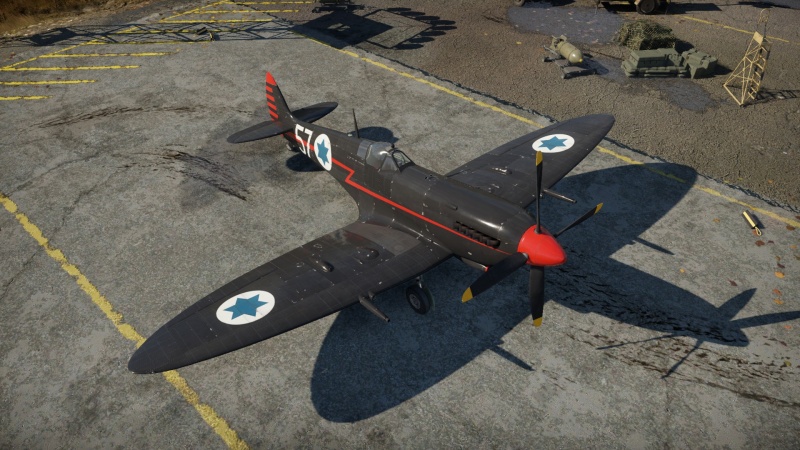 Weizman's Spitfire LF Mk.IXe (Israel)